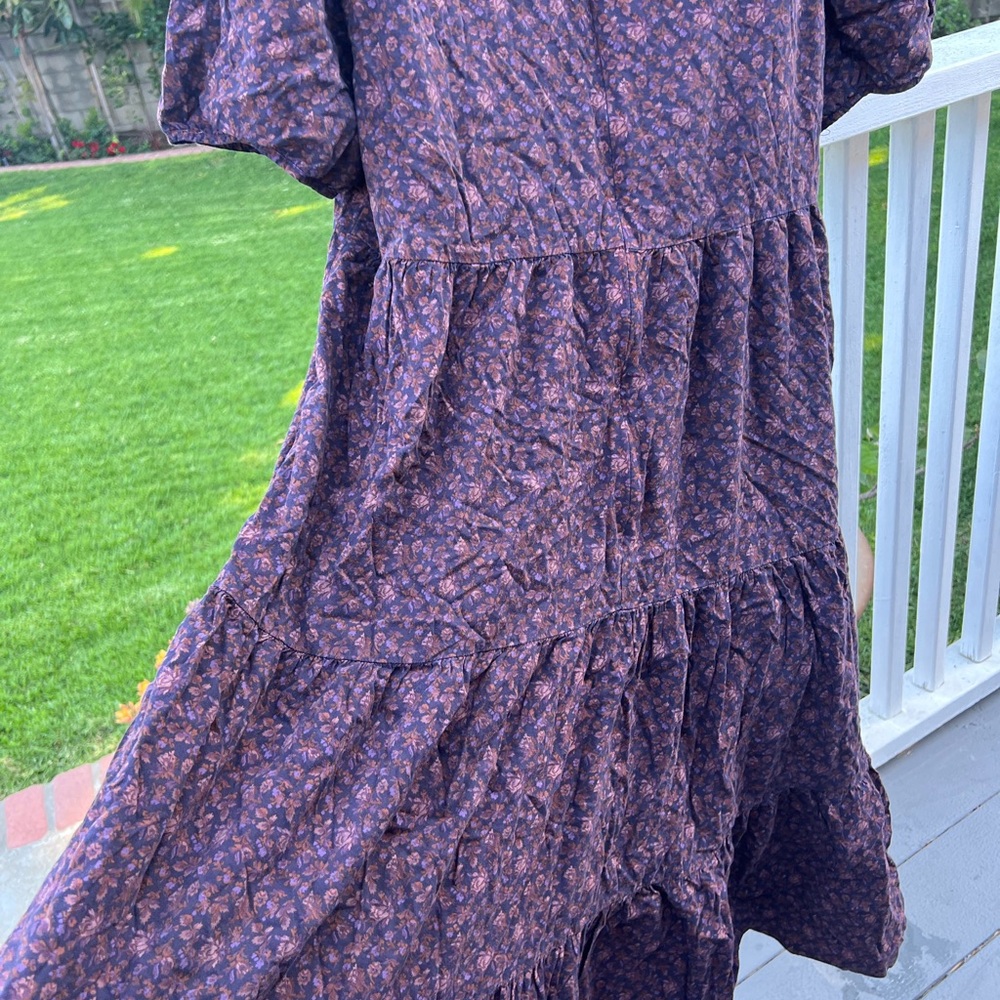 Madewell Purple Floral Maxi Dress - Picture 6 of 9